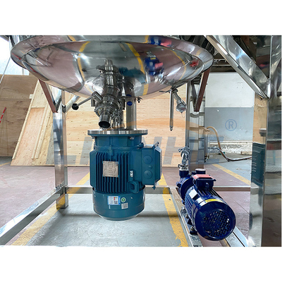 1000L fixou o reator cosmético do aquecimento alto do misturador do emulsivo do vácuo da tesoura