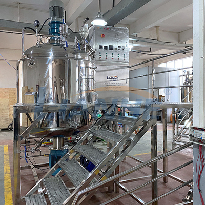 1000L fixou o reator cosmético do aquecimento alto do misturador do emulsivo do vácuo da tesoura