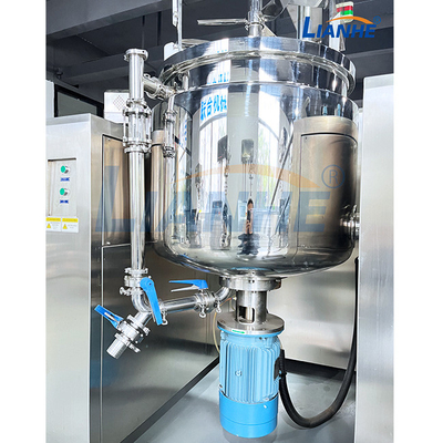 Cosmético do homogenizador da circulação do vácuo da máquina 200L do misturador do emulsivo do tela táctil que faz o misturador