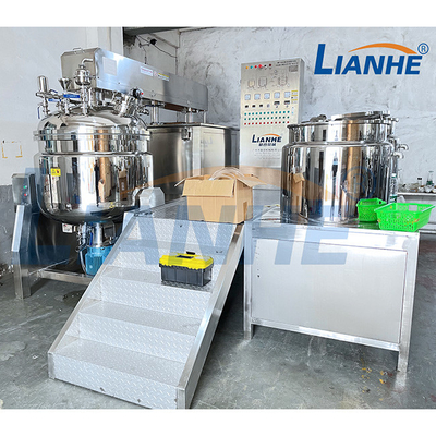 Equipamento de aquecimento elétrico da loção da tintura de cabelo do homogenizador do misturador do emulsivo do vácuo