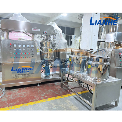 tanque de mistura industrial do misturador do emulsivo do vácuo 50L com sistema de levantamento de Hydraylic