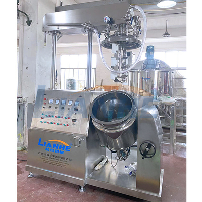 padrão elevado de fatura cosmético de creme do misturador do emulsivo do vácuo 100L