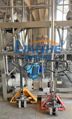 misturador de emulsão do vácuo 3000L com o creme cosmético da pilha de carga que faz a máquina