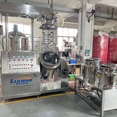 pomada cosmética da loção do corpo do misturador do homogenizador do vácuo 100L que faz a máquina