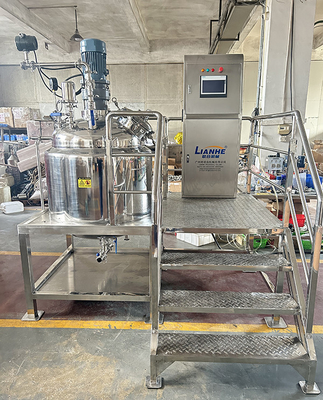 o misturador do emulsivo do vácuo 300L personalizou o tanque de mistura e de aquecimento com medidor de fluxo