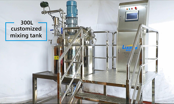 solução do reagente do antígeno do misturador do emulsivo do vácuo 300L que faz o tanque do aquecimento da máquina