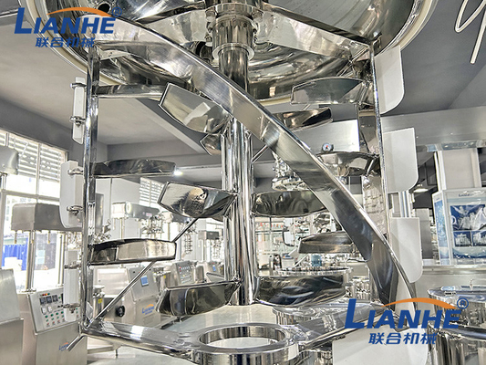 máquina de emulsão de levantamento hidráulica do misturador do homogenizador do vácuo 200L cosmético