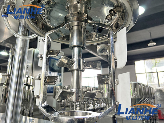 máquina de emulsão do misturador do vácuo de Skincare da loção do corpo do creme do laboratório 10L