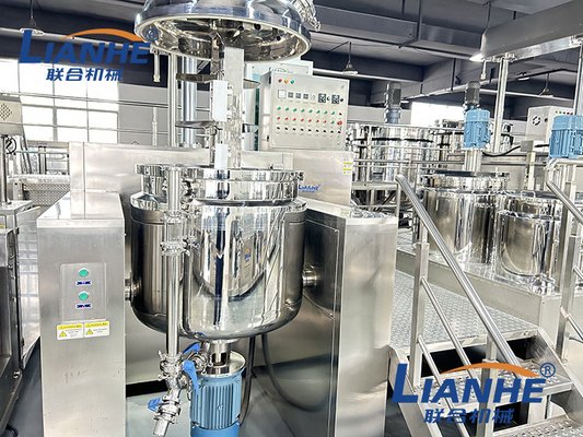 máquina interna e externo de 300L da circulação do vácuo do homogenizador do creme do misturador
