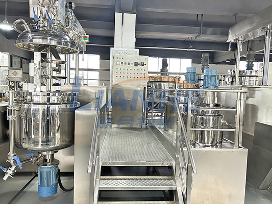 máquina interna e externo de 300L da circulação do vácuo do homogenizador do creme do misturador
