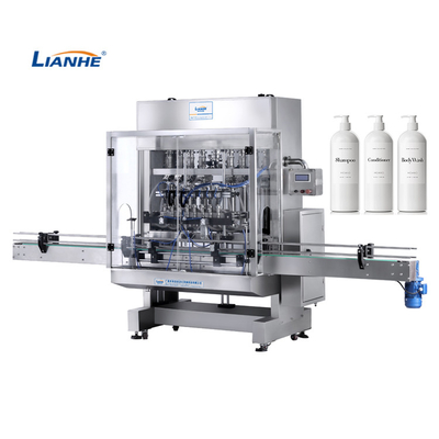 Máquina de enchimento de creme cosmética líquida principal do pistão 1-12 linear automático de 8 bocais