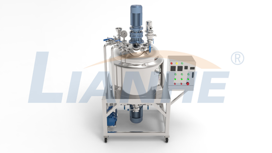 máquina de emulsão de mistura do aquecimento do homogenizador do vácuo da tampa 200L selada
