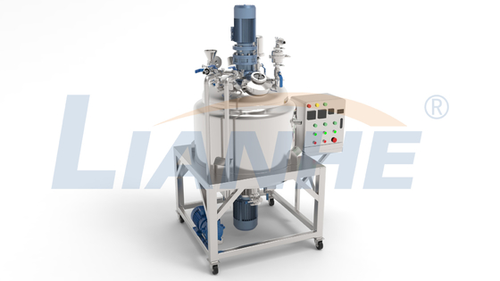 máquina de emulsão de mistura do aquecimento do homogenizador do vácuo da tampa 200L selada