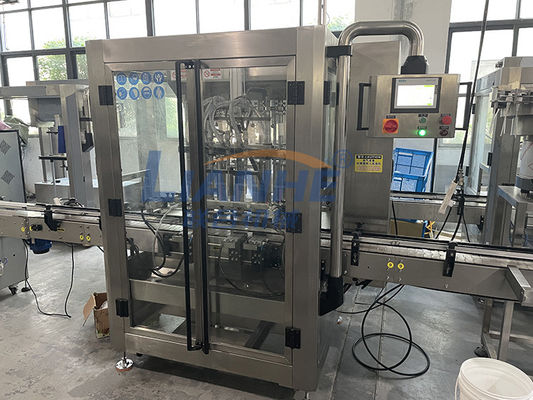 Máquina de enchimento líquida da loção viscoso automática de 4 bocais para o champô detergente do sabão