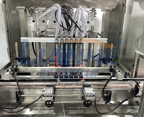 O PLC 12 provê de bocal a linha de rotulagem tampando da loção automática do gel do chuveiro do sabão líquido de máquina de enchimento
