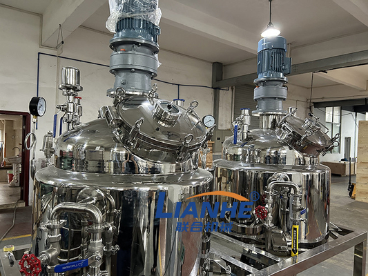 Tipo fixo máquina de mistura de creme cosmética da pomada da loção do misturador do homogenizador do vácuo