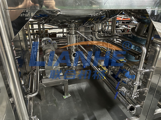 Da máquina cosmética da fabricação do PLC 1000L misturador de emulsão da pomada da pasta do homogenizador