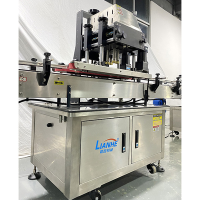 Capsulador automático antiferrugem da garrafa do ISO, máquina tampando do PLC para garrafas