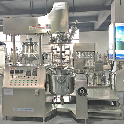 Misturador de aço inoxidável do emulsivo do vácuo de 3 camadas com homogenizador superior