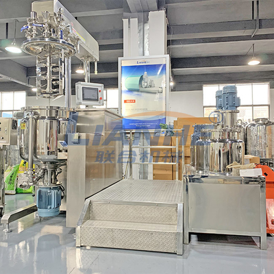 Máquina de aço inoxidável 150L do misturador do emulsivo do vácuo do PLC prática