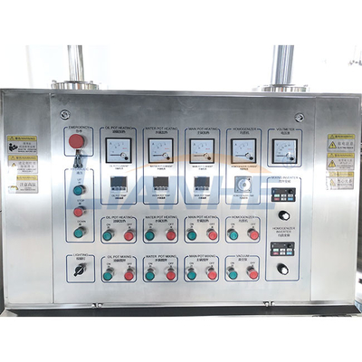 3600r/Min Vacuum Emulsifying Machine, máquina de creme cosmética do misturador de 45 graus