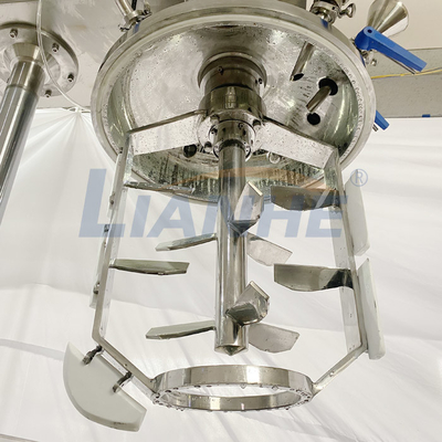 3600r/Min Vacuum Emulsifying Machine, máquina de creme cosmética do misturador de 45 graus