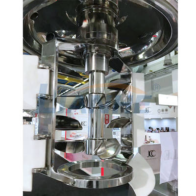 Homogenizador alto 65RPM 4KW do vácuo do misturador do emulsivo da tesoura do creme do controle do PLC
