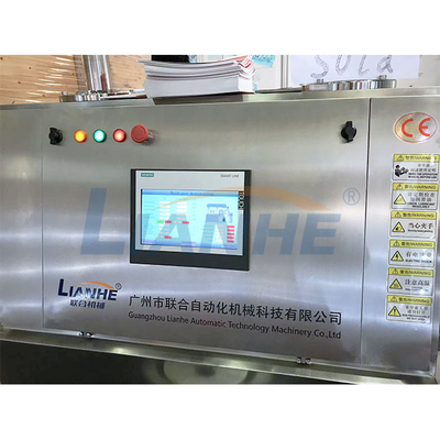Homogenizador alto 65RPM 4KW do vácuo do misturador do emulsivo da tesoura do creme do controle do PLC