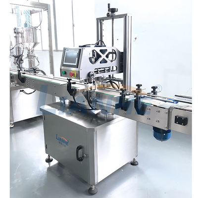 Material de aço inoxidável tampando da máquina da garrafa do parafuso do PLC de LIANHE