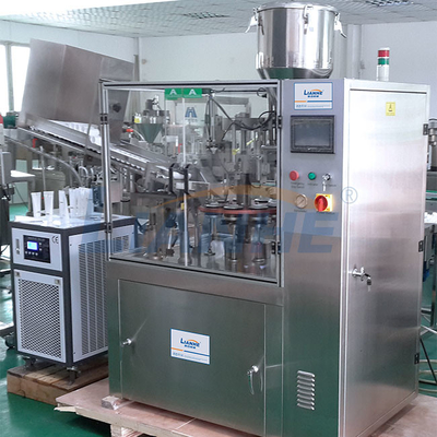 Material de aço inoxidável de alumínio automático giratório da máquina de enchimento do tubo