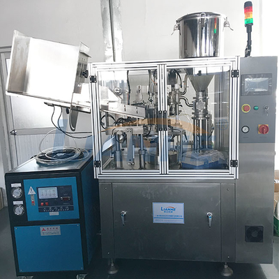 Material de aço inoxidável de alumínio automático giratório da máquina de enchimento do tubo