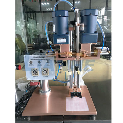 Máquina tampando 220V/110V da garrafa semi automática com 4 rolos