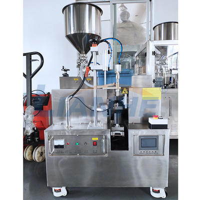 Enchimento plástico inoxidável do tubo do PLC e estábulo de selagem da máquina semi automáticos