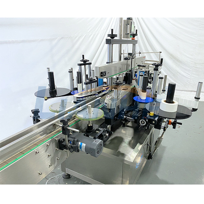 máquina de etiquetas tomada partido dobro da garrafa 380V multifuncional inoxidável