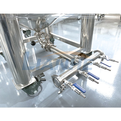 Perfume os tanques de armazenamento líquidos de aço inoxidável verticais 200L com 4 tomadas