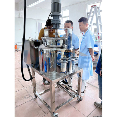 Misturador alto de aquecimento elétrico 100L do emulsivo da tesoura 3 camadas de aço inoxidável