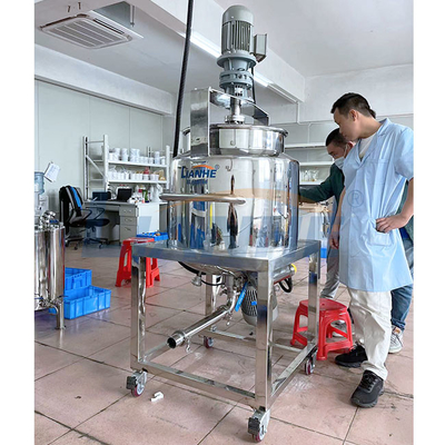 Misturador alto de aquecimento elétrico 100L do emulsivo da tesoura 3 camadas de aço inoxidável