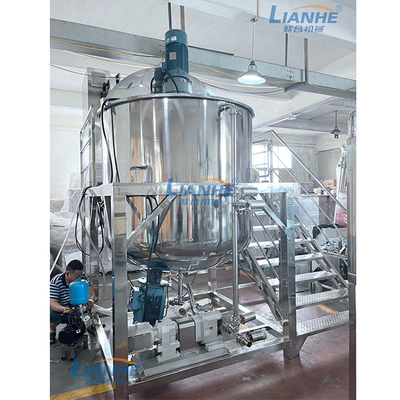 Aquecimento de vapor alto líquido da máquina do misturador do emulsivo da tesoura do sabão 3000L