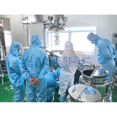 controle alto do PLC do misturador do emulsivo da tesoura do vácuo 50L para refrigerar de água do gelo