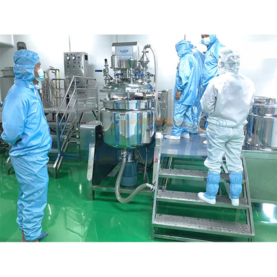 Máquina de mistura dos cosméticos do aquecimento de vapor para o controle do écran sensível do sabão líquido 200L