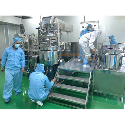 Máquina de mistura dos cosméticos do aquecimento de vapor para o controle do écran sensível do sabão líquido 200L