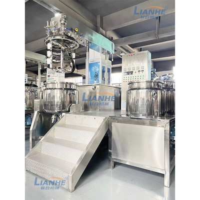 Controle alto cosmético do botão da máquina 300L do misturador do emulsivo da tesoura de SUS316L
