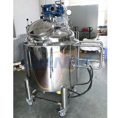 Tipo selado tanques de mistura de aço inoxidável de 500L, equipamento de mistura cosmético móvel
