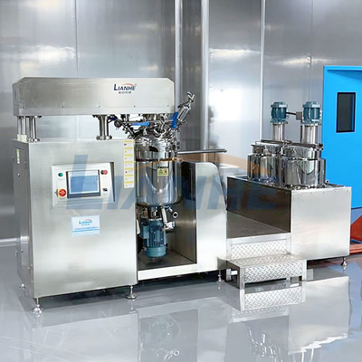 Misturador alto elétrico do emulsivo da tesoura do PLC 50L para o homogenizador de creme
